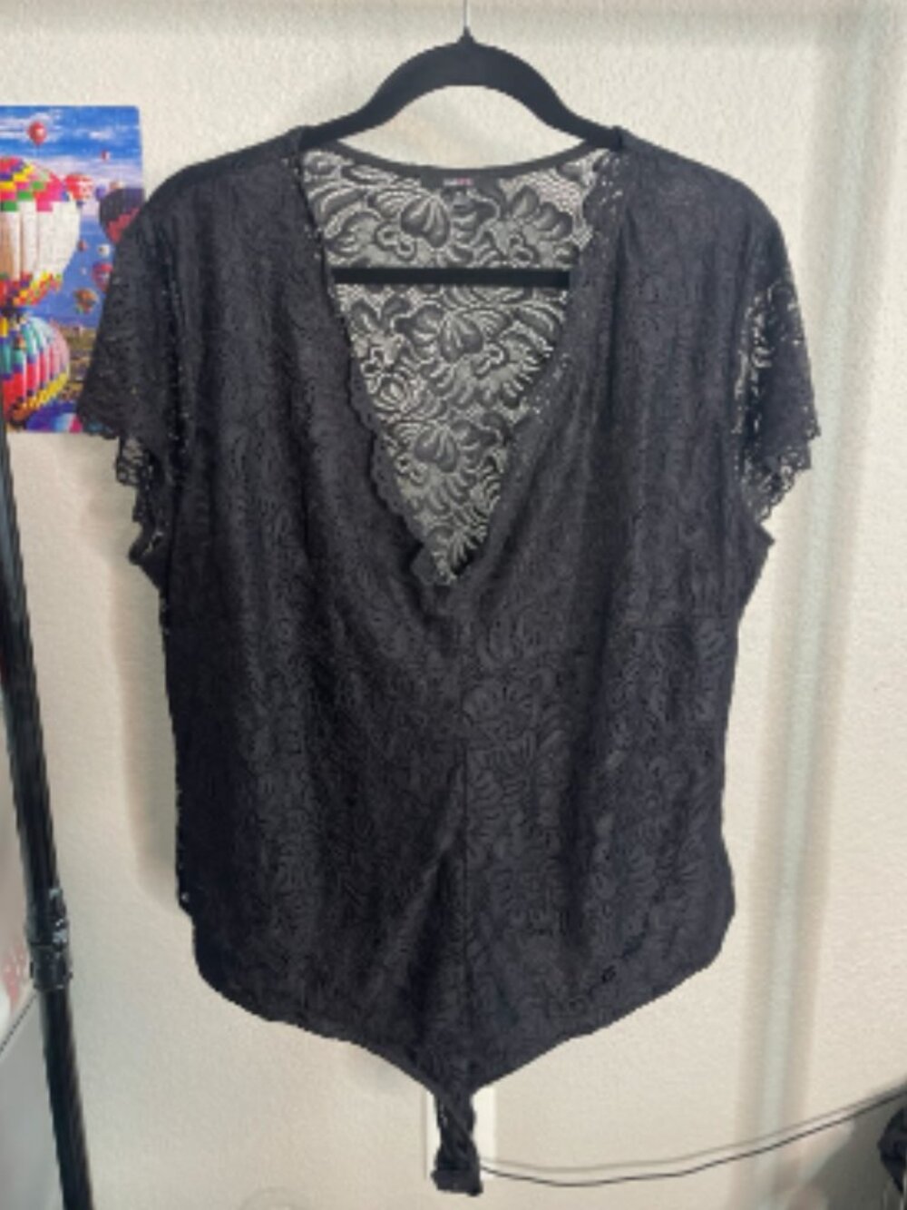 Black lace bodysuit